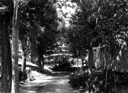 RÃ­o Jiloca y puente de Calamocha