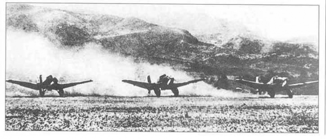 Aviones alemanes en el aerÃ³dromo de Calamocha