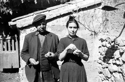 Pareja merendando. Lechago