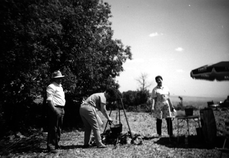 Familia en el campo. Cella.