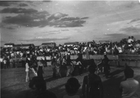 Toreros en las fiestas de Villarquemado.
