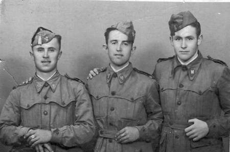 Retrato de tres militares. Lagueruela.