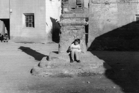 Retrato de un niÃ±o en el peirÃ³n. Badules.