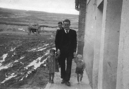 Feli, Mariano y Carmelo. Langa del Castillo.