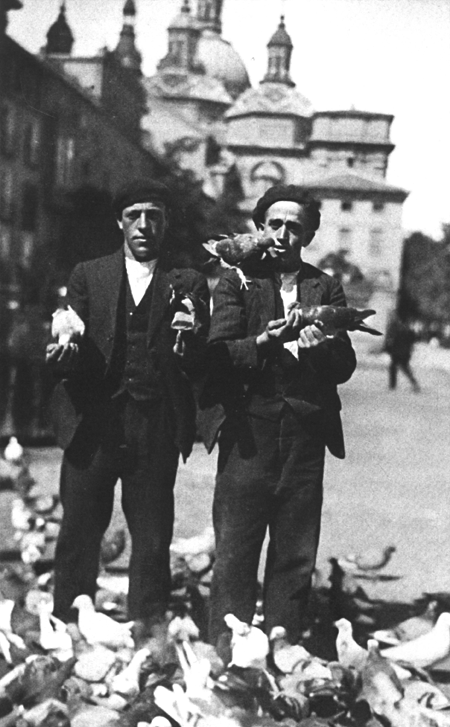 FÃ©lix Quilez y JuliÃ¡n TomÃ¡s, vecinos de Langa del Castillo.