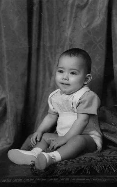 Retrato de un bebÃ©. Cuencabuena.