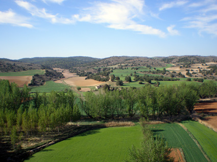 left!Vista desde el castillo de Cervera de Cutanda